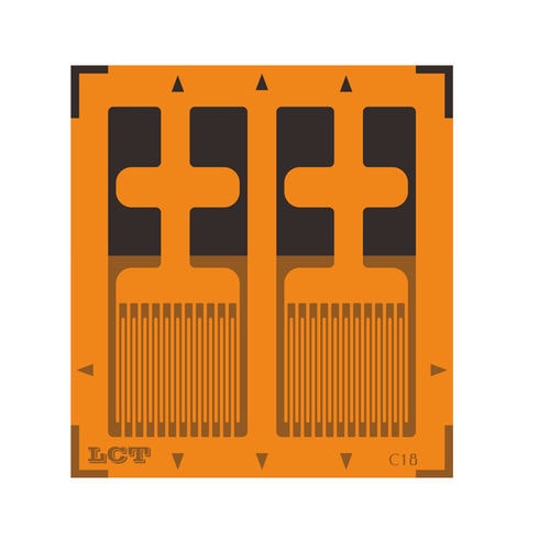 薄膜应变仪 - CF350-2FB-A - Xiamen Loadcell Technology Co.,Ltd. - 双平行网格式 / 用于应力分析 / 力值测量