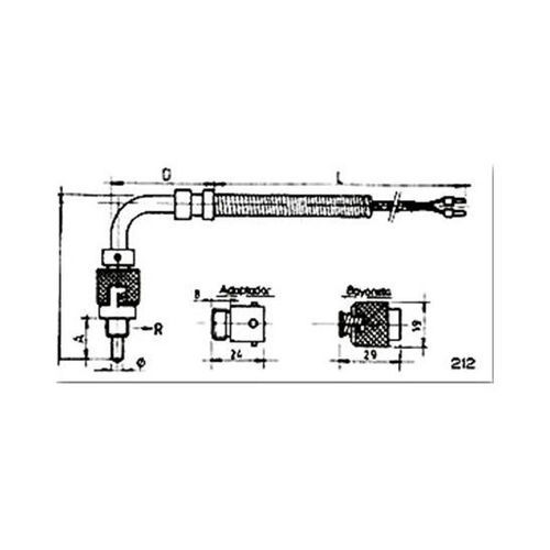 RTD温度探头 - 212 - MESEL S.L - Pt100 / Pt1000 / J型热电偶