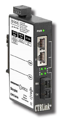 光纤变换器 - 4 port, 100 Mbps | EIMK series - Contemporary Control Systems - 以太网