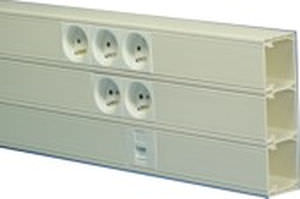 电缆连接线槽 - 2 m |  SYS45 RAPID Series - CANALPLAST - PVC / 线脚和踢脚线 / 自熄
