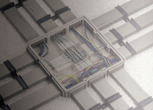电缆连接线槽 - 2 m | TALPA Series - CANALPLAST - PVC / 落地式