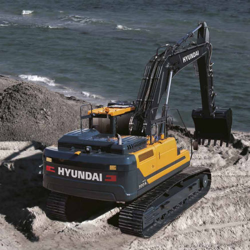 中型挖掘机 - HX300AL - HYUNDAI HEAYY INDUSTRIES - 履带式 / 柴油 / 用于建筑工地