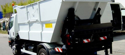 从后部装载生活垃圾收集车 - EMS Machinery - 柴油 / 带夯实机