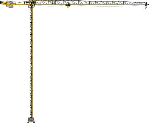 固定式起重机 - MCT 88 - Manitowoc Cranes - 平头塔式 / GME / 工程