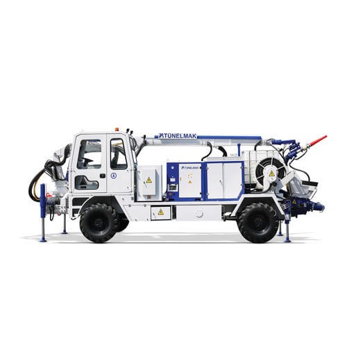 移动式混凝土泵 - Adroit 450H/W - TUNELMAK CONSTRUCTION MACHINERY INC - 户外 / 工程 / 用于不平地形
