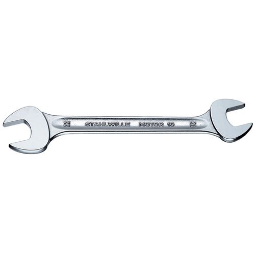 双效叉形扳手 - MOTOR 10 series - STAHLWILLE EDUARD WILLE GmbH & Co. KG - 铬制 / 直线型 / 钢