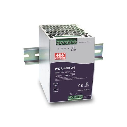 DIN导轨电源 - WDR-480 series - Mean Well - AC/DC / 单输出 / 单相