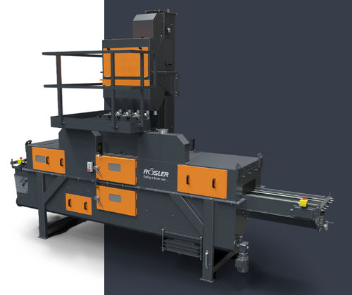 筛带输送机抛丸机 - RSAB  - RÖSLER OBERFLÄCHENTECHNIK - 涡轮 / 塑料零件 / 自动