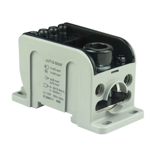 DIN导轨接线端子 - JUT15-500/C /F - Utility Electrical Co., Ltd. - 用于汇流条 / 面板型 / 螺钉连接
