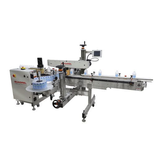 自动贴标机 - ECONOLINE FRONT/ BACK - Quadrel Labeling Systems - 用于包装 / 化妆品行业 / 用于装瓶业
