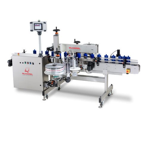 自动贴标机 - TECHLINE FRONT/BACK - Quadrel Labeling Systems - 用于包装 / 化妆品行业 / 用于制药业