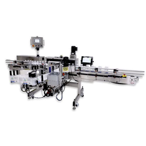 自动贴标机 - TECHLINE® PET - Quadrel Labeling Systems - 瓶子 / 顶面 / 用于饮料产业