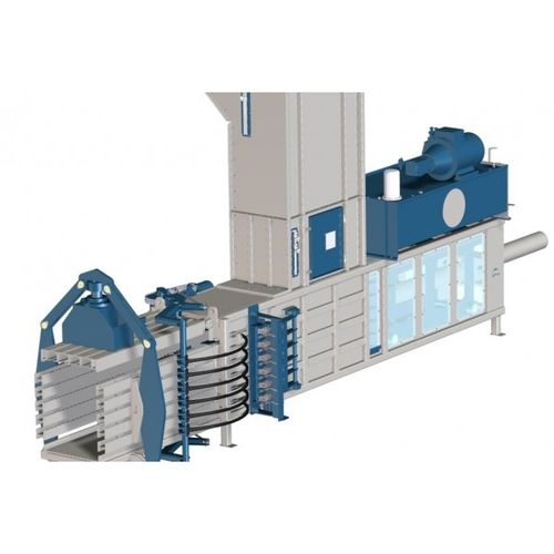 塑料打包压缩机 - C75S1500L - Valvan Baling Systems NV - 用于纺织品 / 废料 / 卧式