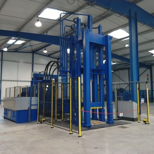 纺织品打包压缩机 - Valvan Baling Systems NV - 垂直 / 前开式 / 坑式