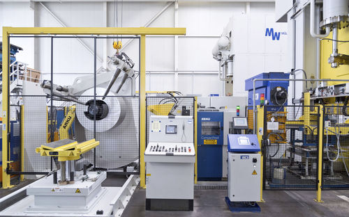 精冲加工线圈给料机 - ARKU Maschinenbau GmbH - 紧凑型 / 金属