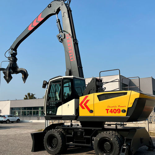轮胎式物料处理机 - T409-2CE - OFFICINA MECCANICA F.LLI TABARELLI SPA - 电动 / 柴油