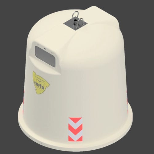 塑料垃圾桶 - ECOBELL 3300 - ROPLAST SRL - 垂直装载 / 用于纸张