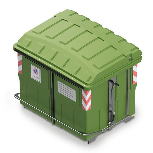 塑料废料箱 - ECOMAX 2400 - ROPLAST SRL - 垂直装载 / 用于城市垃圾