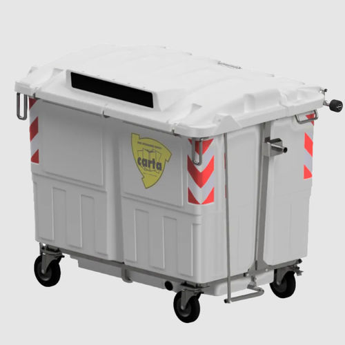 塑料垃圾桶 - ECOMAX 1700 - ROPLAST SRL - 垂直装载 / 用于纸张 / 垃圾分类