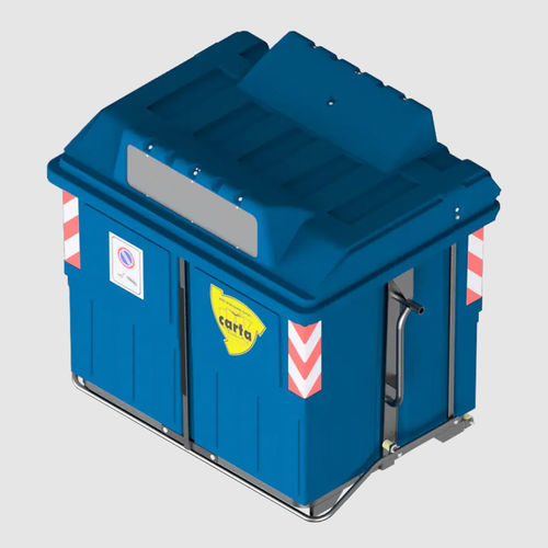 塑料垃圾桶 - ECOMAX 2400 - ROPLAST SRL - 垂直装载 / 用于纸张 / 垃圾分类