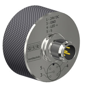 线性位置传感器 - GSR Ventiltechnik GmbH & Co. KG - 无接触式 / 磁性 / 电感