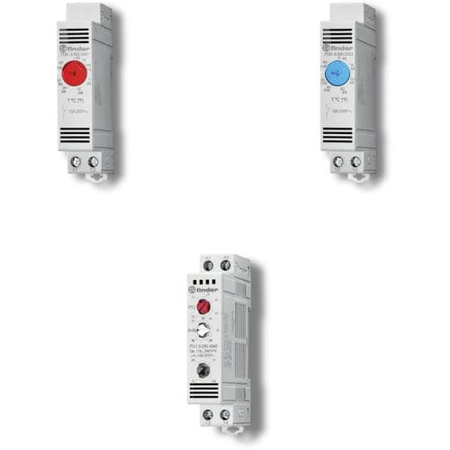 机电恒温恒湿器 - 7T series - FINDER S.p.A. con unico socio - DIN导轨 / LED指示灯