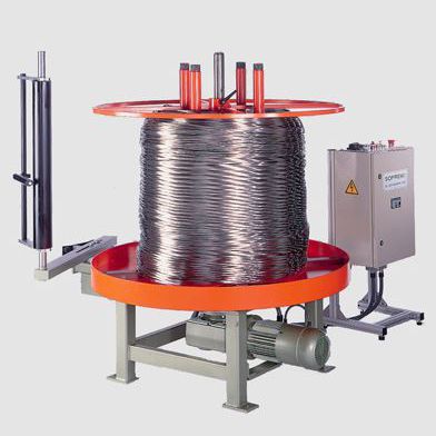 机动开卷机 - DH1000/1200/10M/ST40R - SOPREM - 电缆 / 膨胀式液压卡盘