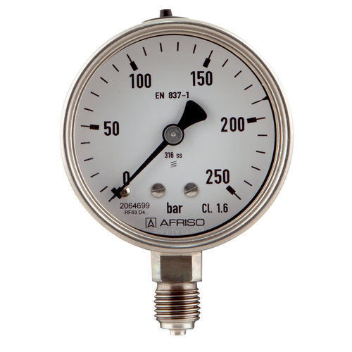 表盘压力计 - RF63Ch D402 - AFRISO-EURO-INDEX - G 1/4 / G 1/2 / 不锈钢