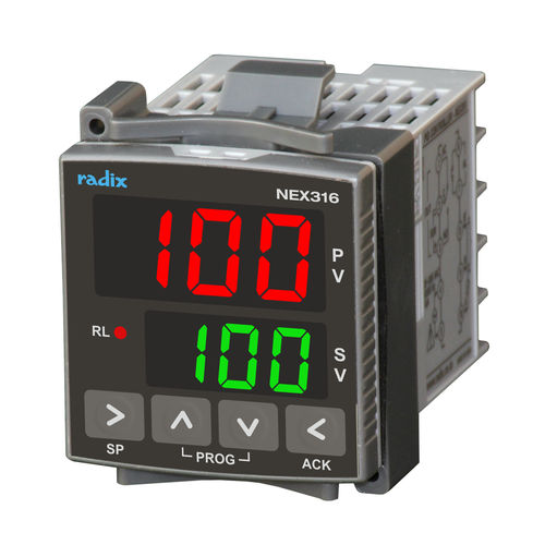 2路模拟输入PID控制器 - NEX316 - Radix Electrosystems Pvt Ltd - 3位显示 / 面板型 / 紧凑型