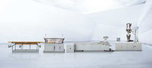 管道管道挤出生产线 - Zhangjiagang City Grace Machinery Co., Ltd - 热熔塑料 / 用于PVC / 排水管道