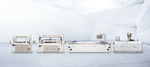 型材管道挤出生产线 - YF series - Zhangjiagang City Grace Machinery Co., Ltd - 热熔塑料 / 用于WPC