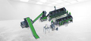 旋转/搅拌清洗流水线 - PE series - Zhangjiagang City Grace Machinery Co., Ltd - 干式 / 自动 / 再生资源产业