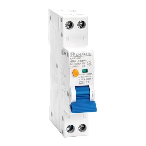 弹簧操动断路器 - RNR1-40E-RCCB - WENZHOU RENA ELECTRIC CO.,LTD - 漏电 / 低电压 / 模块化