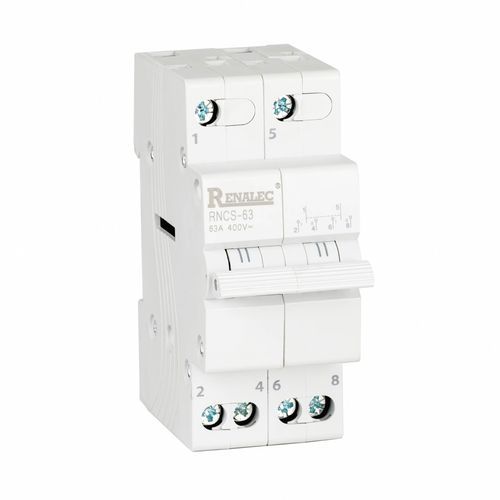 手动转换开关 - RNCS-63 - WENZHOU RENA ELECTRIC CO.,LTD - DIN轨道用 / 4极 / 3极
