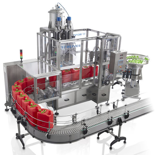自动灌装封盖一体机 - MLL-NW-2/PF-01-EL - Rejves Machinery S.r.l - 液体 / 整体式 / 线性