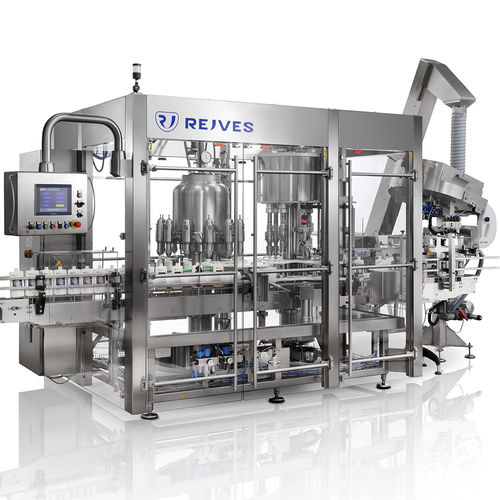 旋转灌装封盖一体机 - MR-NW-PF - Rejves Machinery S.r.l - 自动 / 试剂瓶 / 整体式
