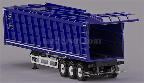 带可移动地板半挂车 - Gt Semi Trailers - 废料 / 3车轴 / 牵引式