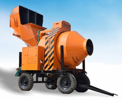电动混凝土搅拌机 - SAFARI series - Safari Construction Equipments Private Limited - 移动式 / 反转式 / 自动