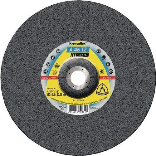 钢材切削盘 - A 46 TZ Special - KLINGSPOR - 用于不锈钢