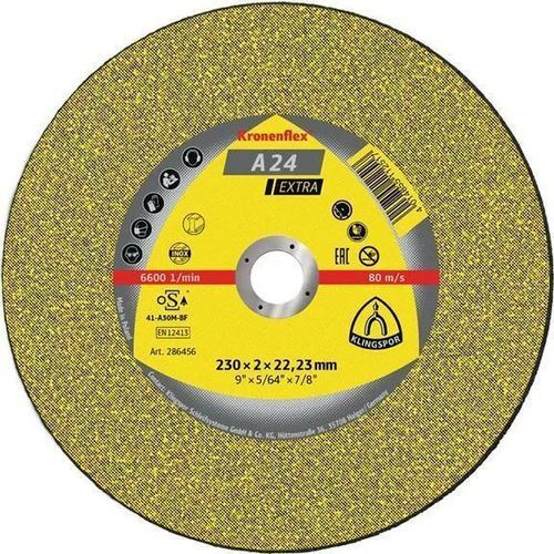 金属切削盘 - A 24 Extra - KLINGSPOR - 氧化铝 / 固定机械用 / 用于角磨机