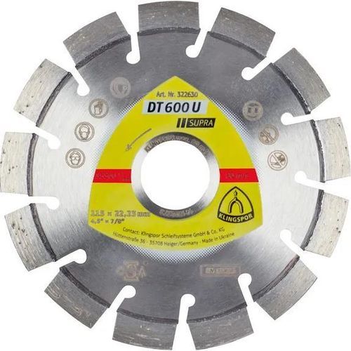 石材切削盘 - DT600U - KLINGSPOR - 混凝土 / 用于陶瓷 / 用于花岗岩