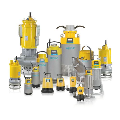 紧凑型泵 - WEDA series - Atlas Copco Construction Tools - 转子 / 水 / 泥浆