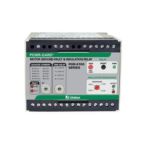 接地漏电保护继电器 - PGR-6100 series - Littelfuse/力特 - 绝缘 / 1NO/NF / 用于电动机