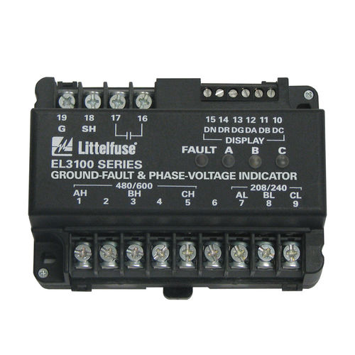 接地故障指示器 - EL3100-00  - Littelfuse - 电压 / LED式 / DIN导轨