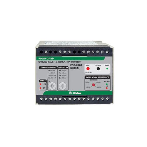 接地漏电监控继电器 - PGR-6101-120 - Littelfuse - 绝缘 / 2NO/NF / 三相
