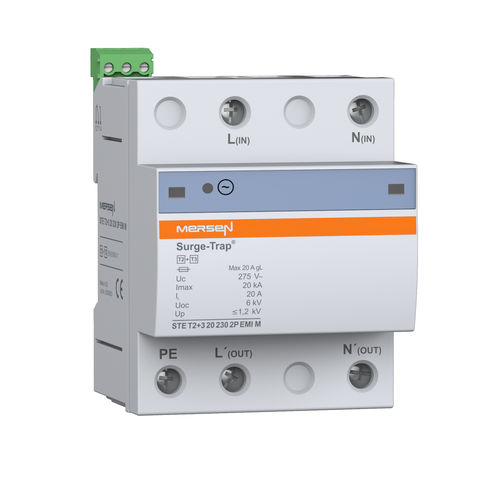 II型避雷器 - Surge-Trap® STET23 series - Mersen - Electrical Power - 3 型 / 远程通信 / 电动安装