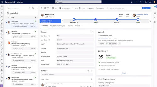 分析软件 - Sales - Navision/微软 Dynamics 365 - 销售自动化 / 优化 / 嵌入式