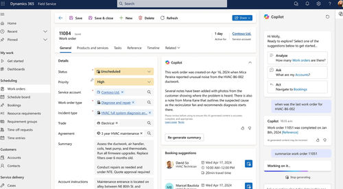 监控软件 - Field Service - Navision/微软 Dynamics 365 - 质量 / 规划 / 优化