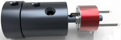 空气旋转接头 - C012 - Rotary Systems, Inc. - 2 通道 / 螺纹 / 带滑环