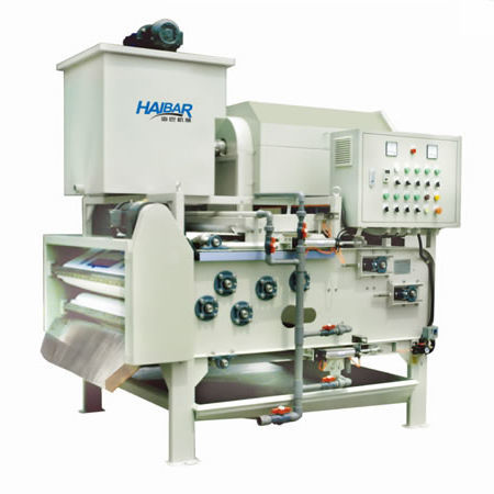 带式压滤机 - HTA series - Shanghai Haibar Mechanical Engineering Co.,Ltd - 旋转 / 连续 / 污泥处理